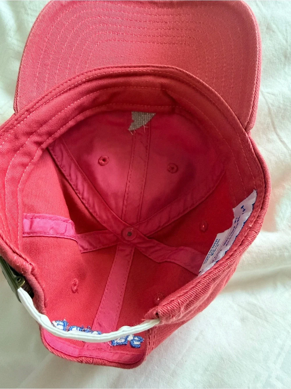 Harding Lane Baseball Cap with Shark Embroidery and Seaside Embroidery on back